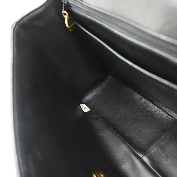 CHANEL CC Matelasse 30 Chain Shoulder Bag Leather Black GHW Vintage 359RF616 - Picture 13 of 16